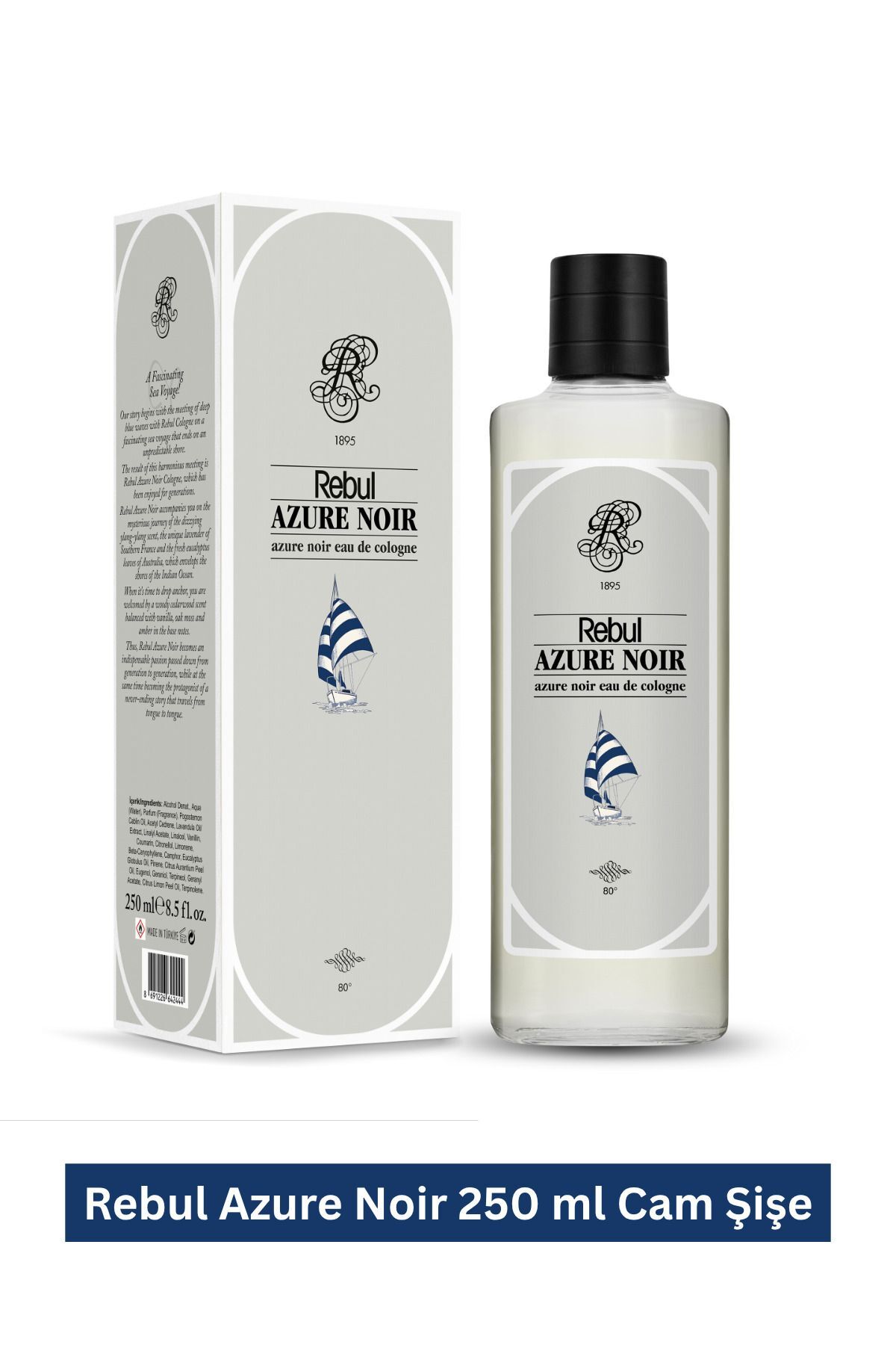 Azure Noir Kolonya Cam Şişe 250 ml