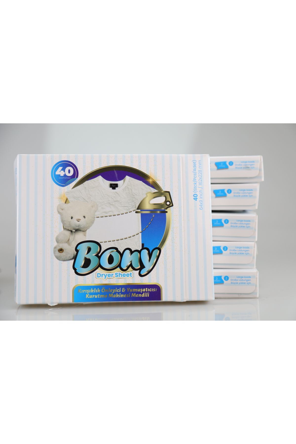 Dryer Sheet Kırışkılık Önleyici Yumuşatıcısı Kurutma Makinesi Mendili 40 Adet