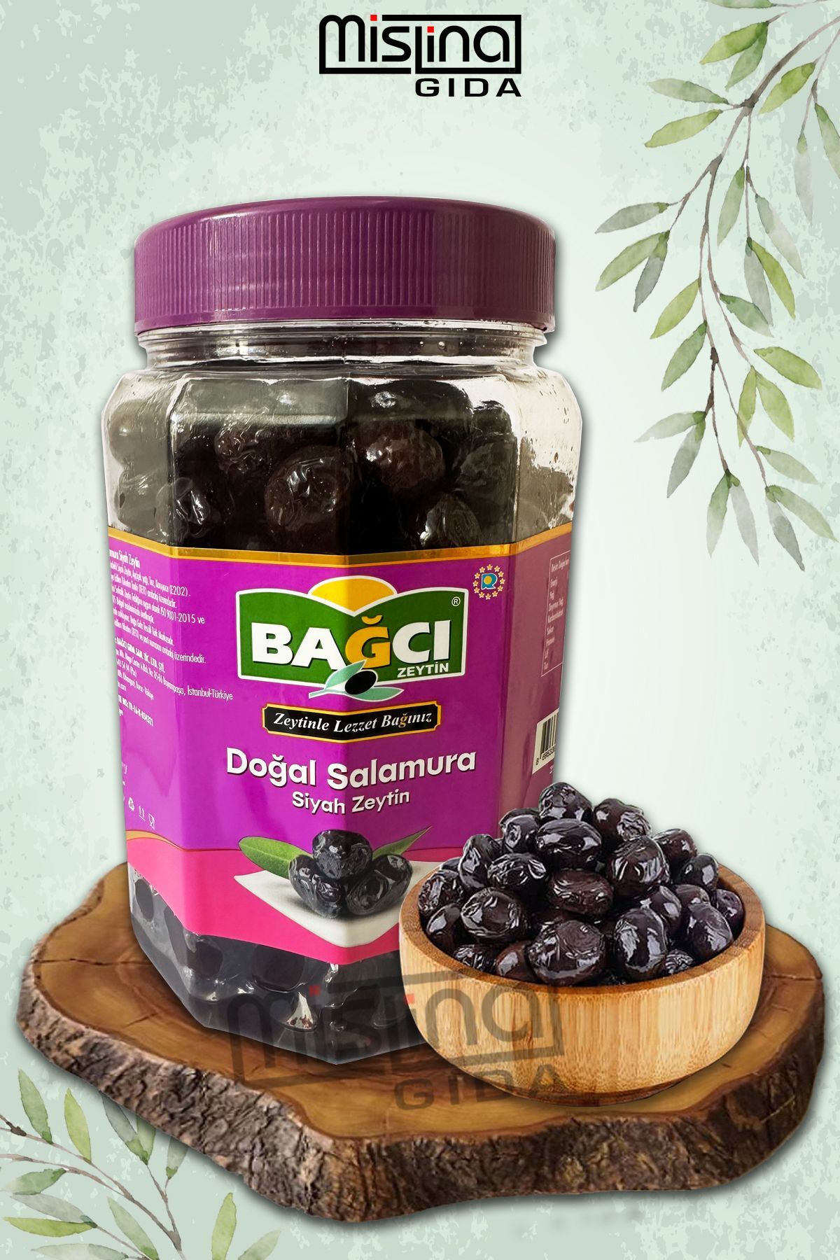 Doğal Salamura Siyah Zeytin 700 gram