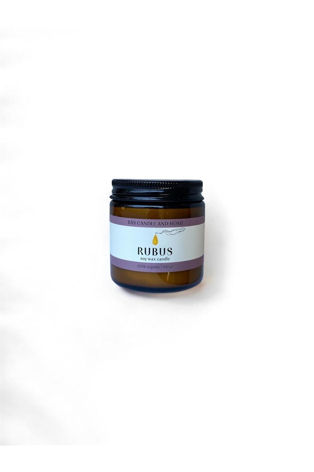Rubus Esanslı Soya Mum Amber Kavanoz