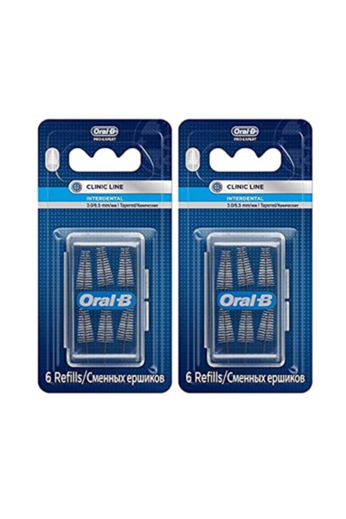 Interdental Arayüz Fırçası Yedek 6'lı 3.0/6.5mm X 2