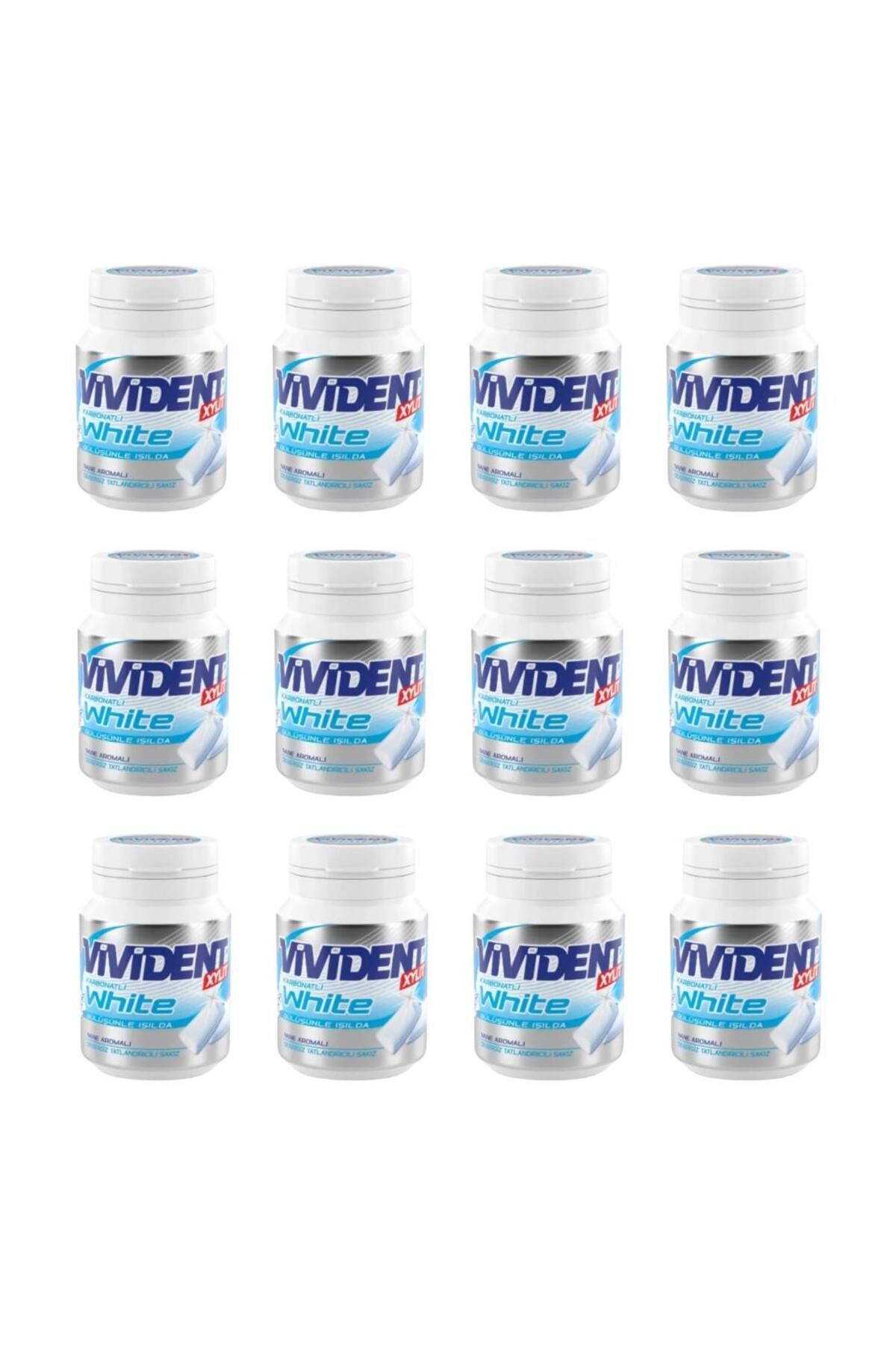XYLIT White Karbonatlı Nane Aromalı Şekersiz Tatlandırıcılı Draje Sakız 63 g X 12 Adet