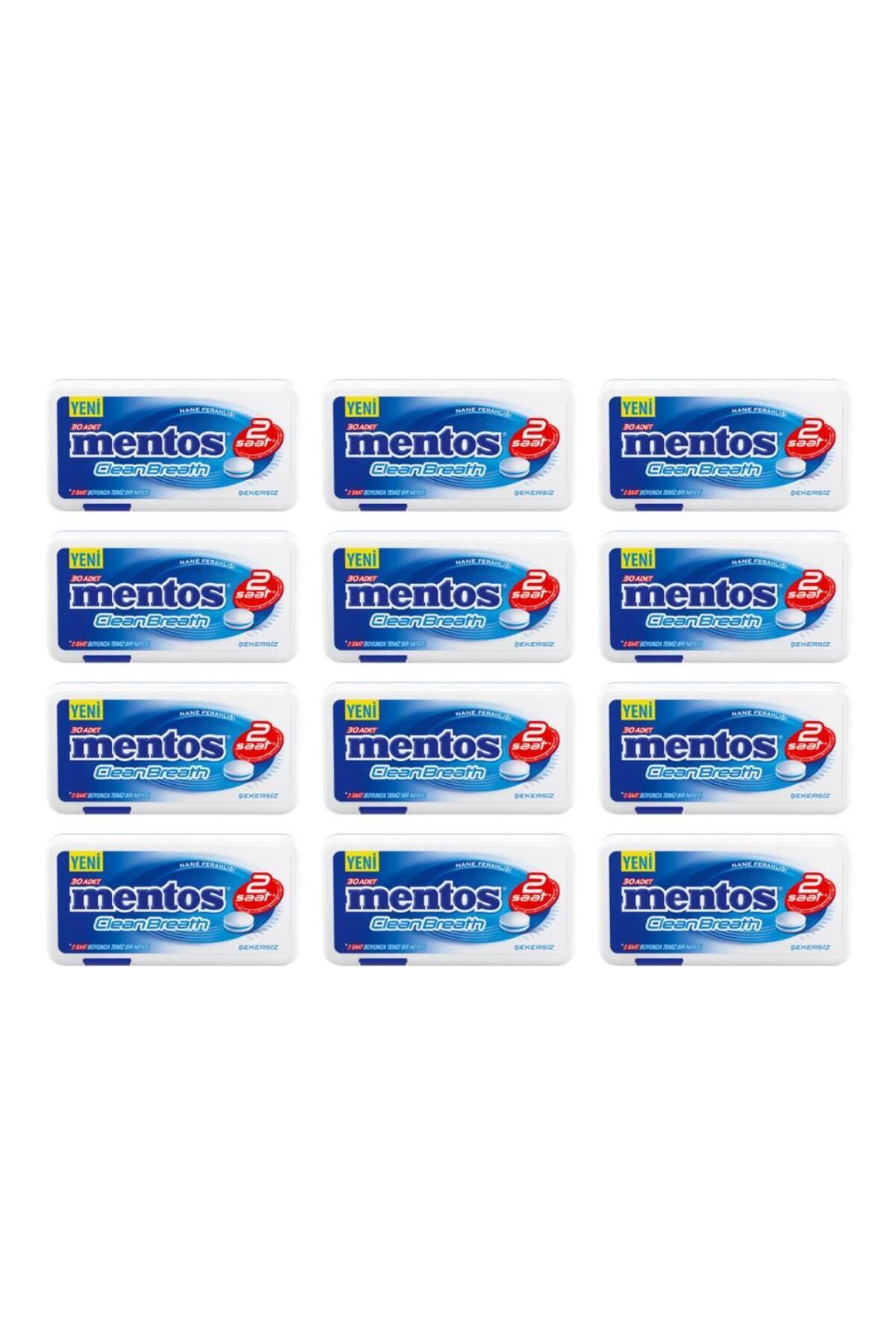 Clean Breath Nane Aromalı Tatlandırıcılı Tablet Şekerleme 21 g x 12 Adet