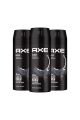 Erkek Deodorant & Bodyspray Black 48 Saat Etkileyici Koku Vücut Spreyi 150 ml X3 Adet